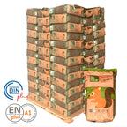 1 CAMIÓN – 24 PALETS Naturpellet – 1.680 SACOS DE 15 KG – 25.200 KG NETOS (25,2 TONELADAS).