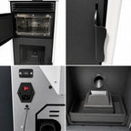 Estufa de pellets con horno de 10 kw a++ 92% para 231 m³