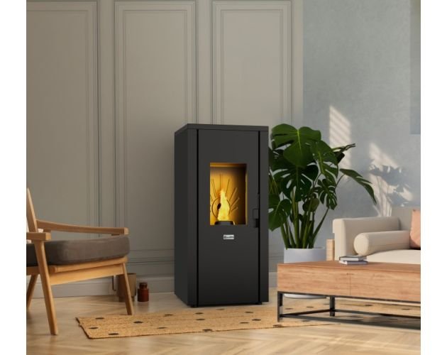 Estufa pellet Egan 9kW negro Stove Canadian