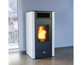 Estufa de pellet 12kW blanco Stove Canadian