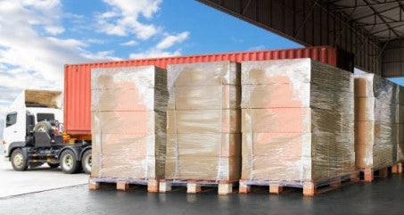 4 camions, 24 palettes de sacs de 15kg