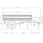 Remorque Tri-Benne DELEKS RM14-T3 1 Essieu