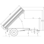 Remorque Tri-Benne DELEKS RM14-T3 1 Essieu