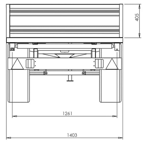 Remorque Tri-Benne DELEKS RM14-T3 1 Essieu