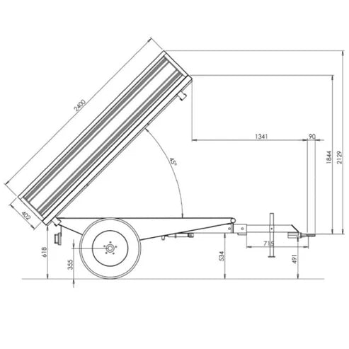 Remorque agricole Deleks RM14-T3S/H